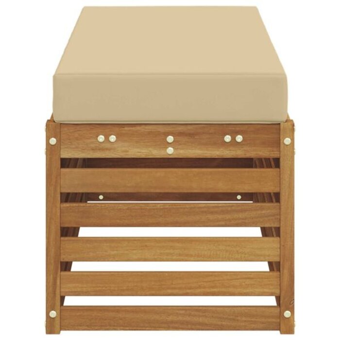 Banc de jardin d'angle en bois d'acacia 115 cm - 34% de remise