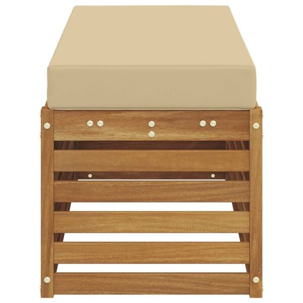 Banc de jardin d'angle en bois d'acacia 115 cm - 34% de remise