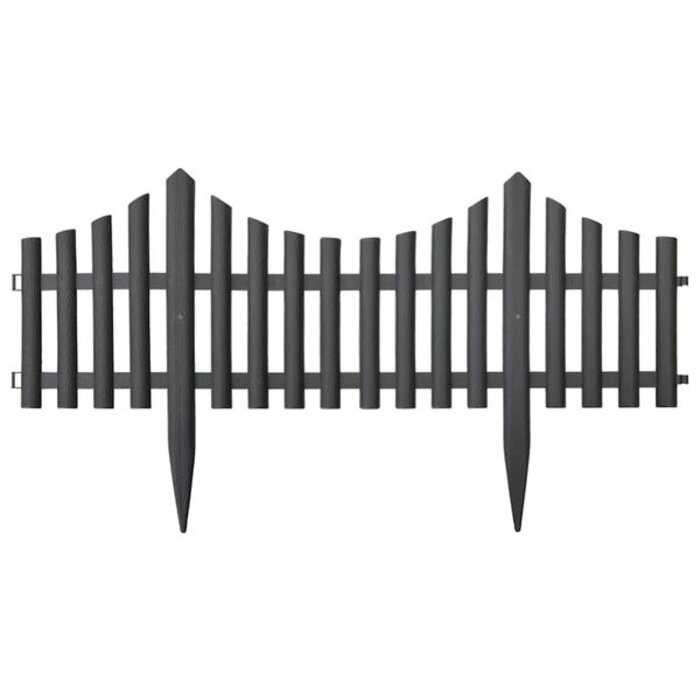 Bordure de jardin 10 m en polypropylène anthracite - 31% de remise