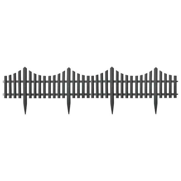 Bordure de jardin 10 m en polypropylène anthracite - 31% de remise