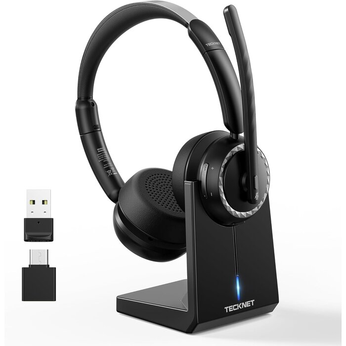 Casque Bluetooth 5.3 avec micro AI et base de charge - 33% de remise