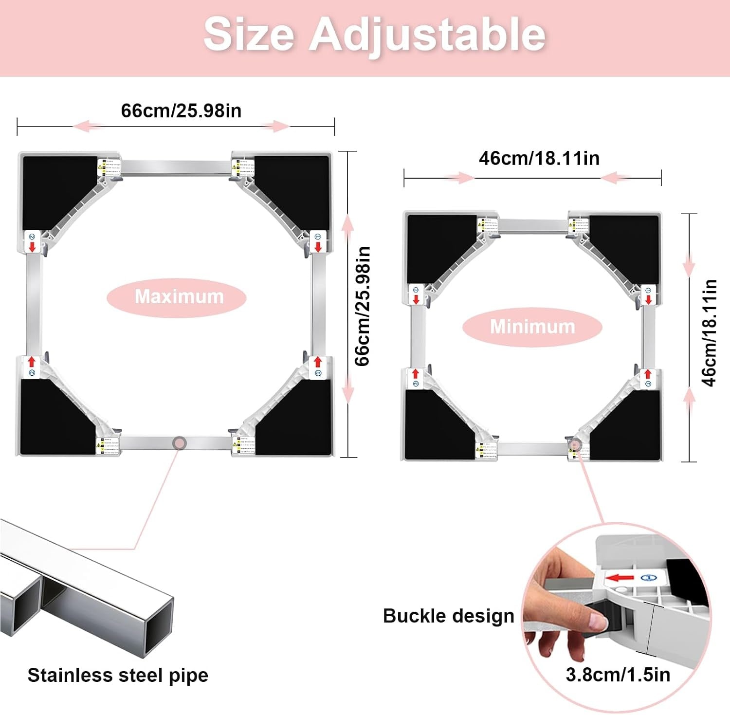 Kit de superposition universel pour lave-linge - 33% de remise