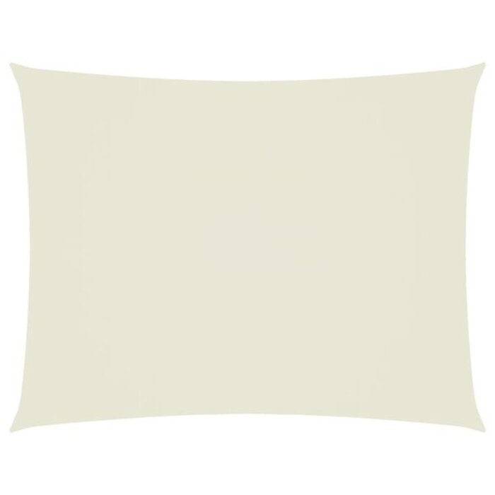 Voile d'ombrage rectangulaire 5x7 m crème - 34% de remise