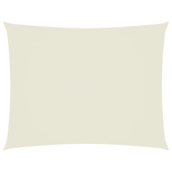 Voile d'ombrage rectangulaire 5x7 m crème - 34% de remise