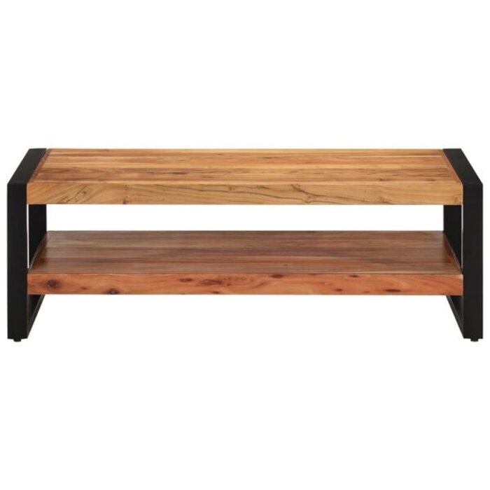 Table basse en acacia massif 120x55 cm - 35% de remise