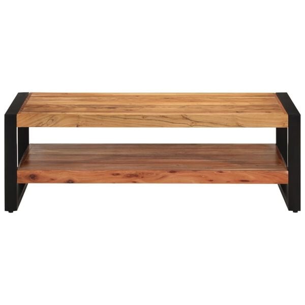Table basse en acacia massif 120x55 cm - 35% de remise