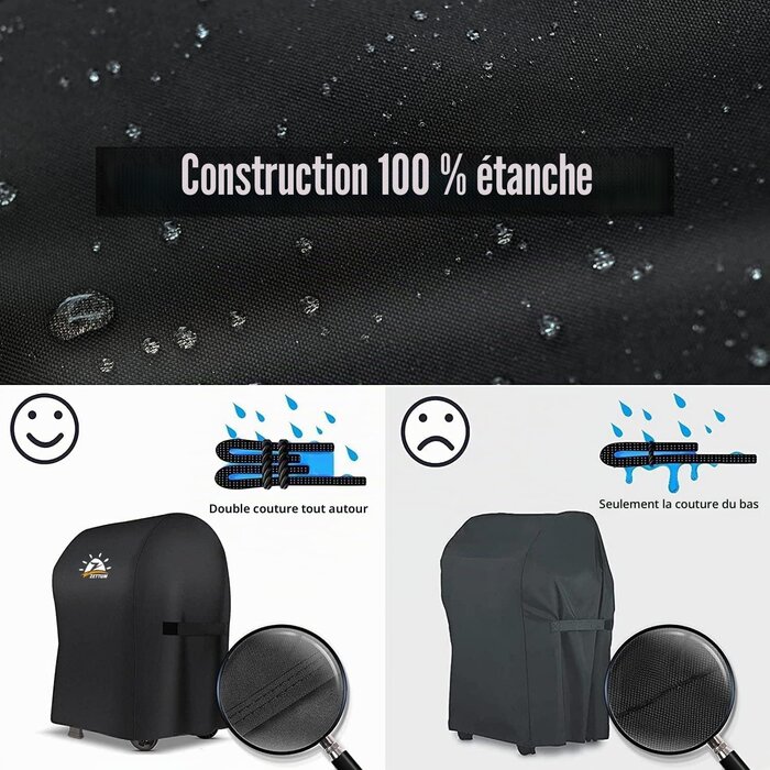 Housse de barbecue 76x66x109cm - Protection Imperméable - 30% de remise