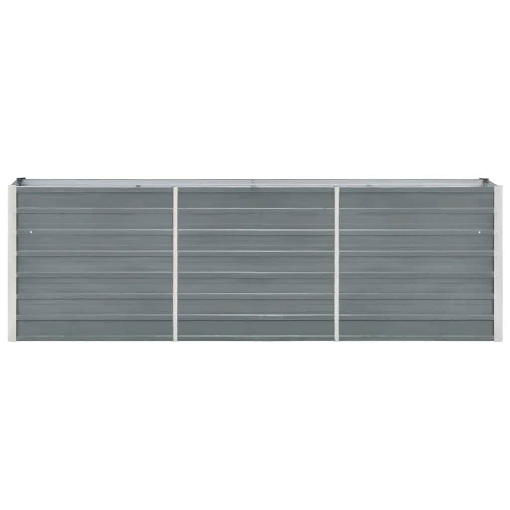 Bac à fleurs surélevé en acier galvanisé 240 cm - 33% de remise