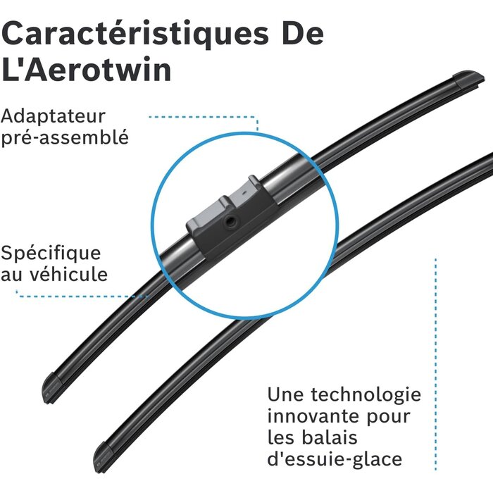Kit Essuie-glaces Aerotwin 600 mm - 31% de remise