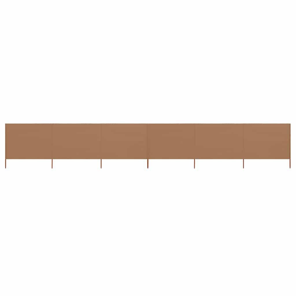 Paravent de jardin 6 panneaux 800x160 cm Taupe - 34% de remise