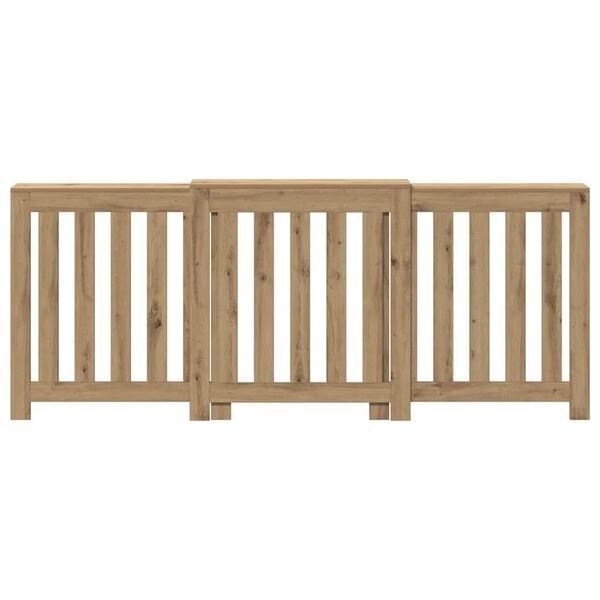 Cache-radiateur en bois, chêne artisanal 205 cm - 34% de remise