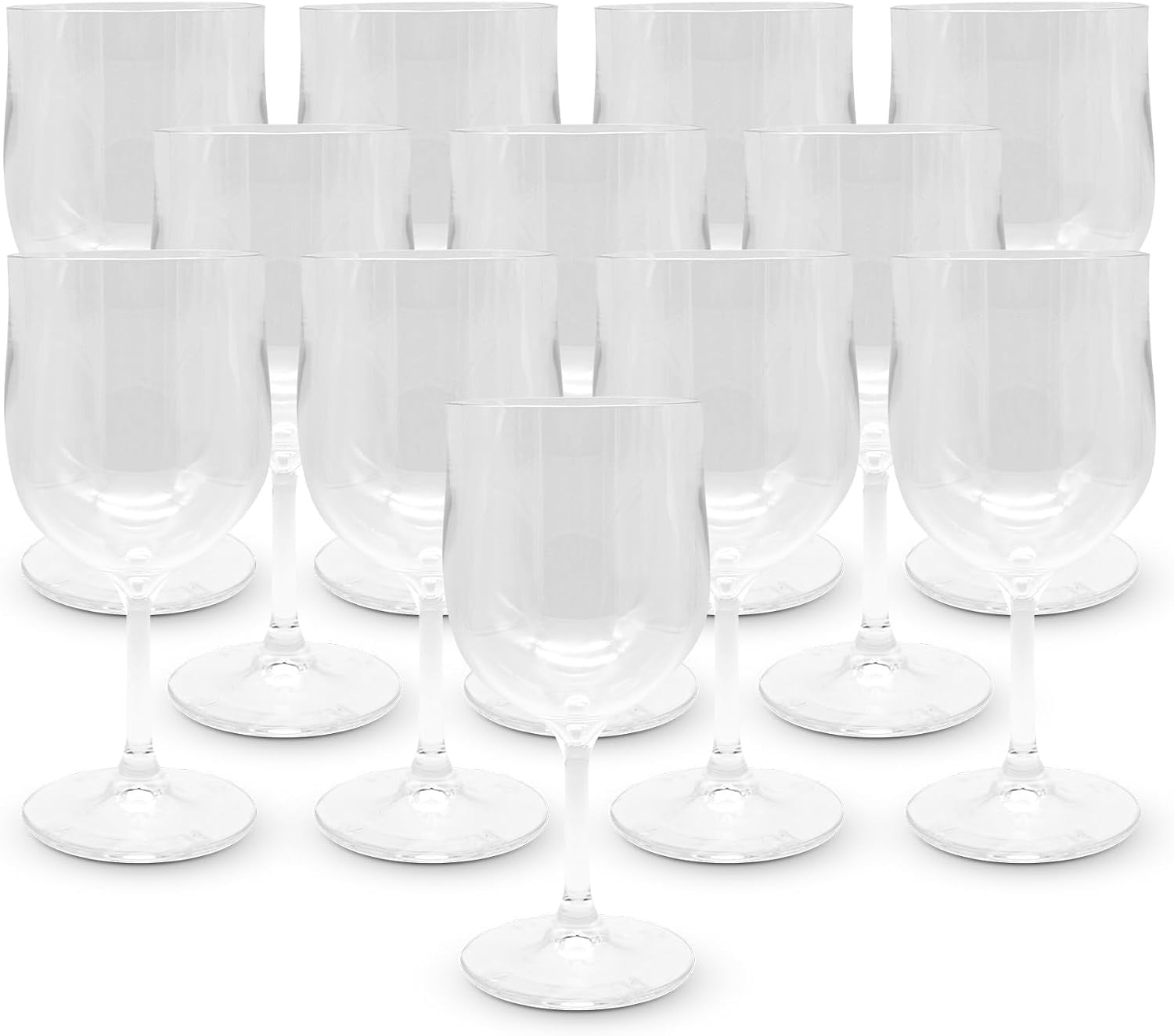 Lot de 12 verres à vin incassables 300 ml - 33% de remise