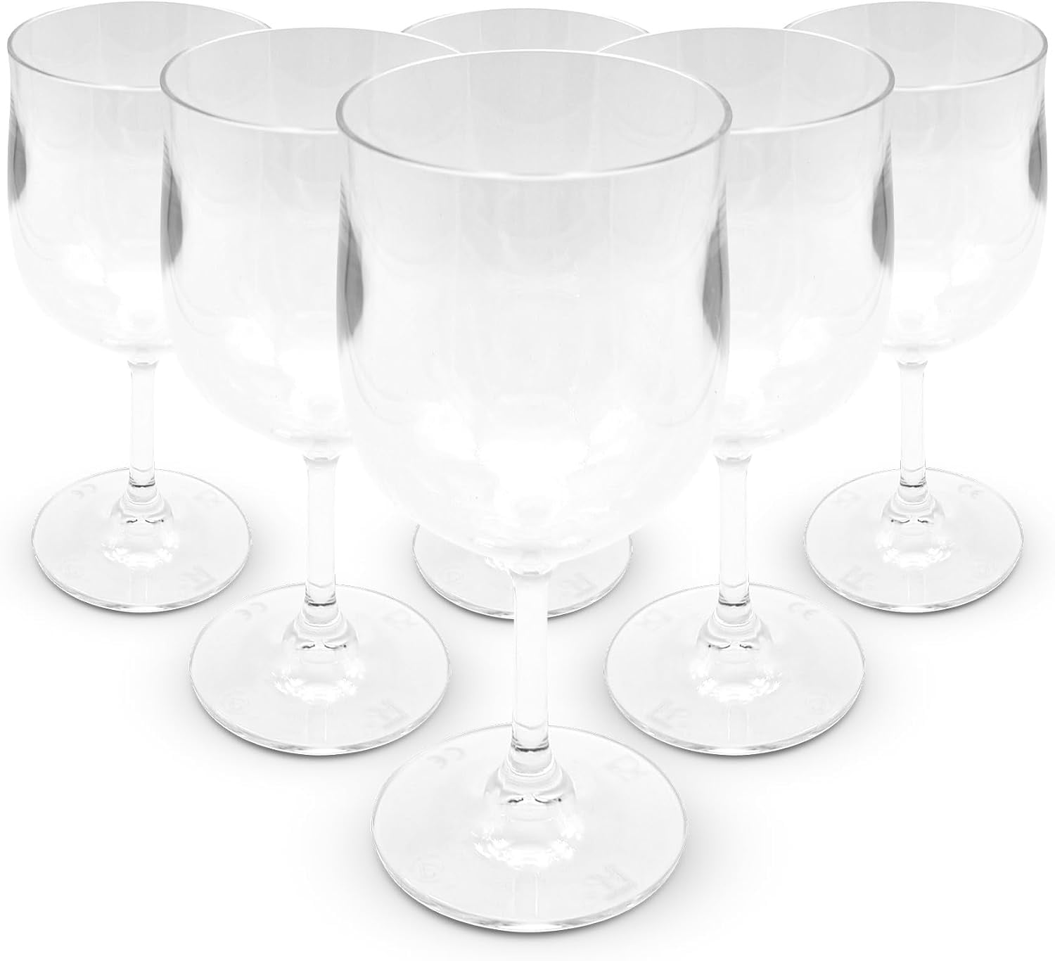Lot de 12 verres à vin incassables 300 ml - 33% de remise