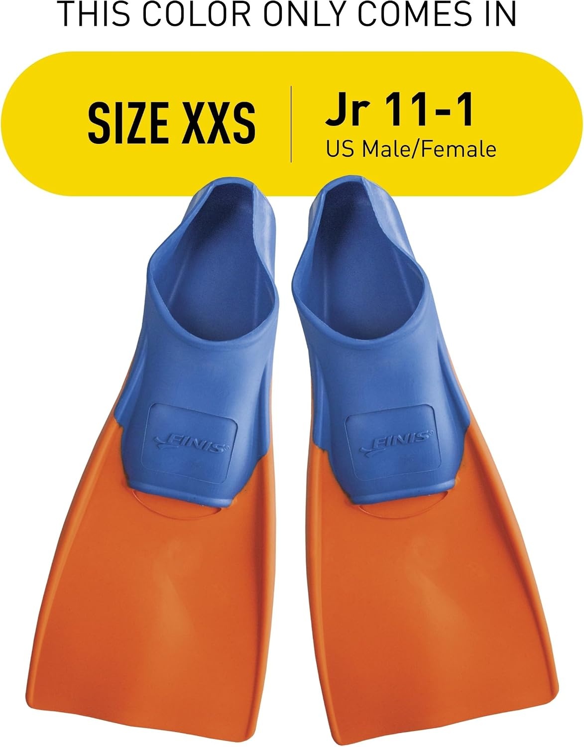 Palmes de natation enfants XXS (29-33) bleu/orange - 31% de remise