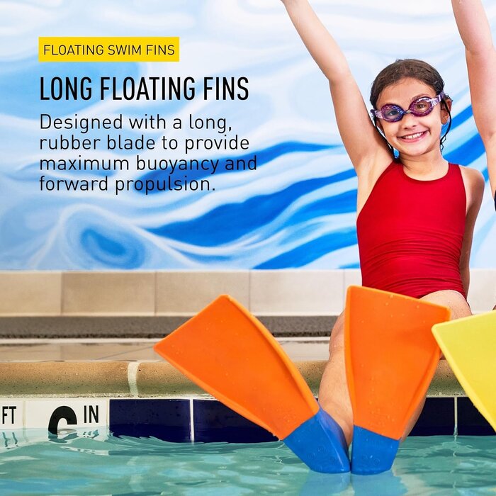 Palmes de natation enfants XXS (29-33) bleu/orange - 31% de remise
