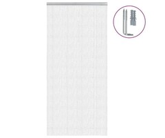 Vidaxl Rideau de porte à chaînettes alu 100x226 cm - Argent - 34% de remise