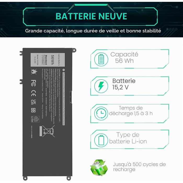 Batterie PC Portable Dell Inspiron 17 7000 / 15 7577 - 31% de remise