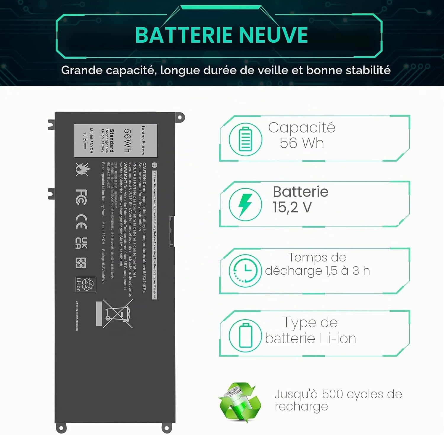 Batterie PC Portable Dell Inspiron 17 7000 / 15 7577 - 31% de remise