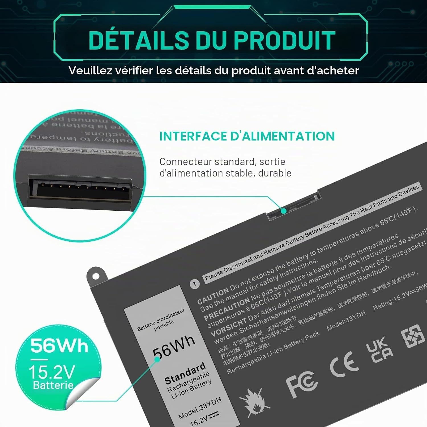 Batterie PC Portable Dell Inspiron 17 7000 / 15 7577 - 31% de remise