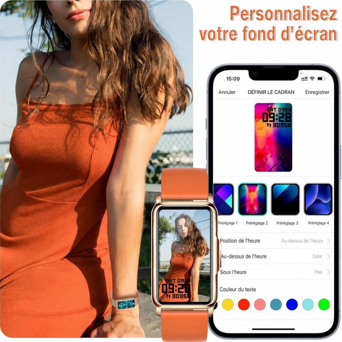 Montre Connectée Unisexe HD Bluetooth Or - 33% de remise