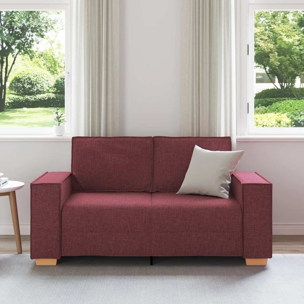 Canapé 2 places bordeaux - 160 cm - 35% de remise