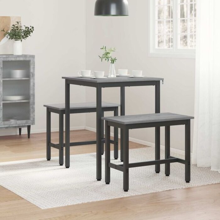 Table à manger carrée, bois gris Sonoma 60x60cm - 34% de remise