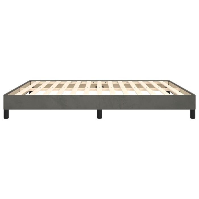 Cadre de lit 180x200 cm velours gris foncé - 34% de remise