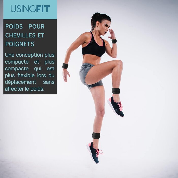 Poids pour poignets et chevilles 2 x 0,5 kg - Néoprène - 29% de remise