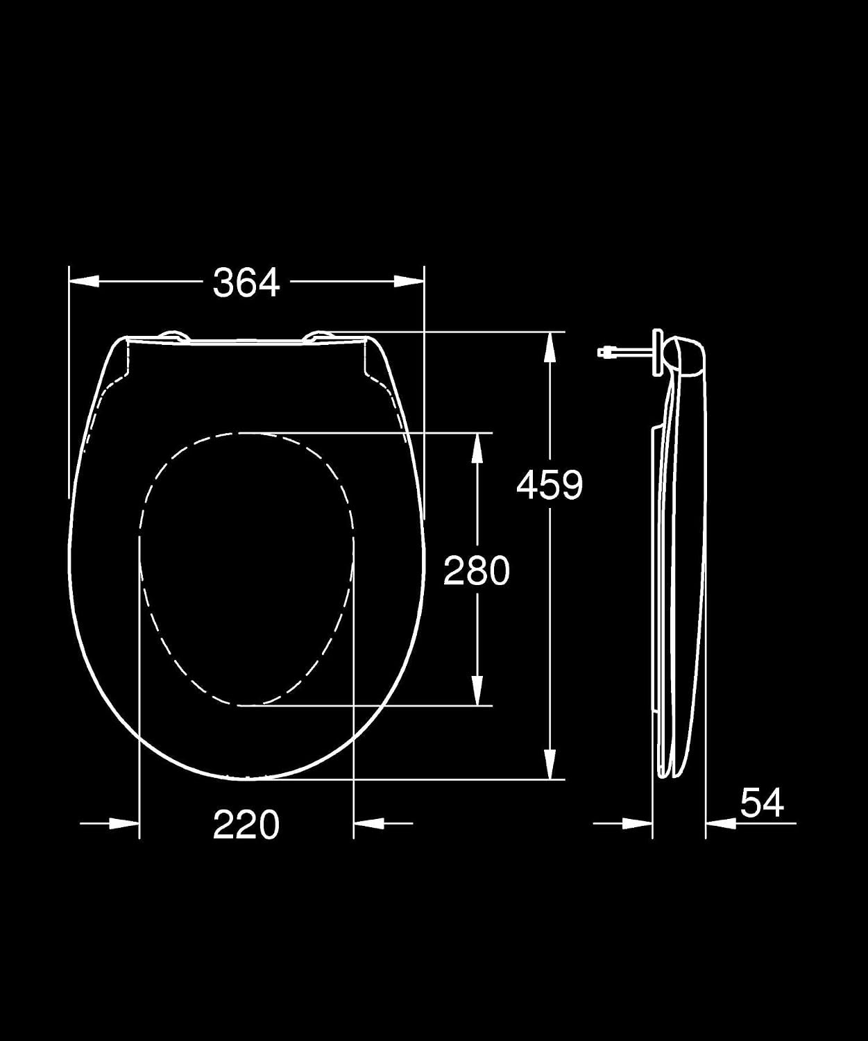 Abattant WC à fermeture ralentie blanc - 33% de remise