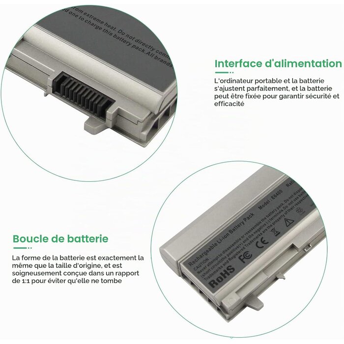 Batterie PC Portable Dell Latitude et Precision 7800 mAh - 29% de remise