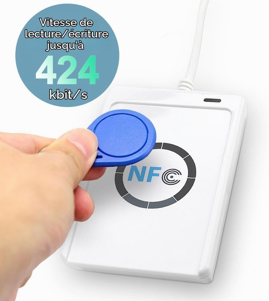 Lecteur et graveur NFC RFID ACR122U USB - 32% de remise