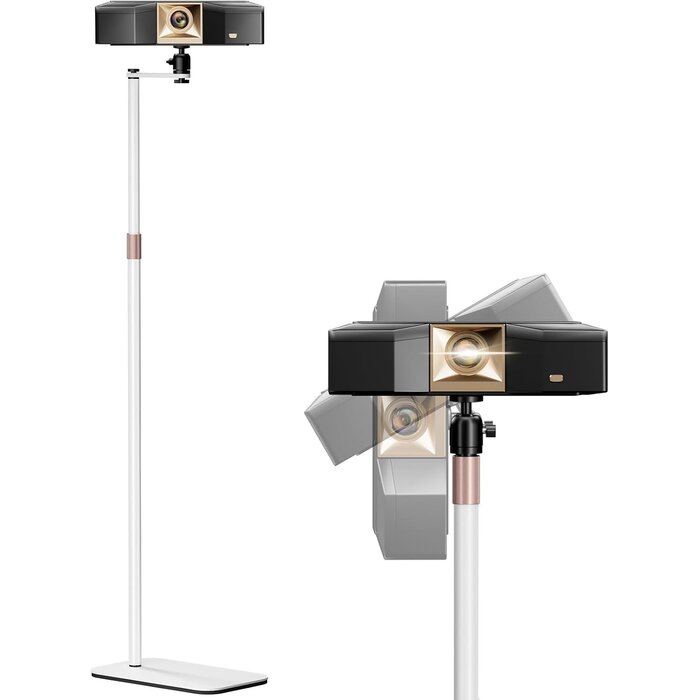 Support projecteur pivotant 360° réglable - Noir - 33% de remise