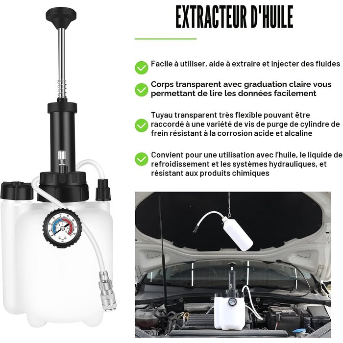 Kit de purge de liquide de frein 3L - Adaptateur 45mm - 32% de remise