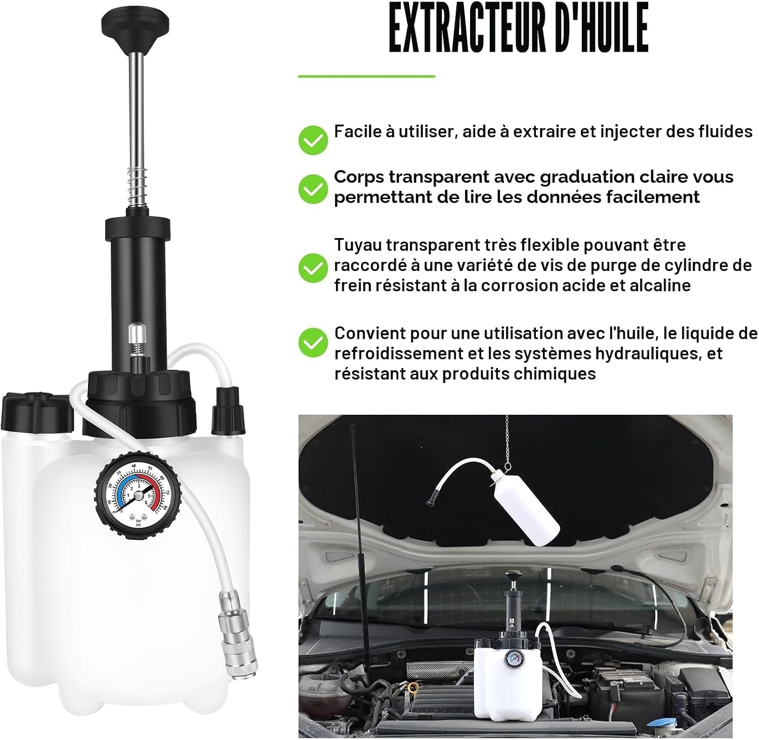 Kit de purge de liquide de frein 3L - Adaptateur 45mm - 32% de remise