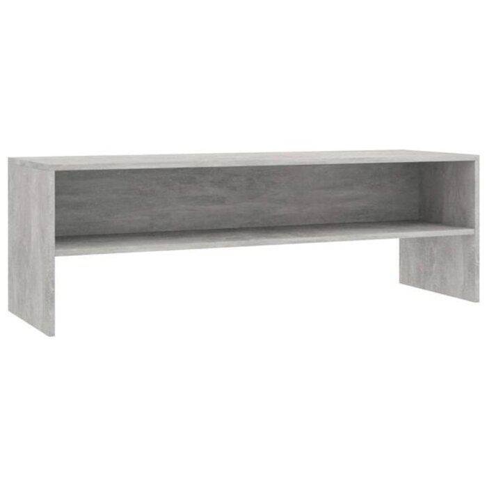 Meuble TV 120x40x40 cm gris béton - 32% de remise
