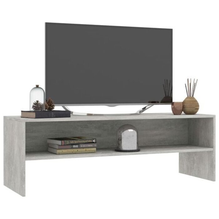 Meuble TV 120x40x40 cm gris béton - 32% de remise