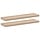 Lot de 2 étagères murales flottantes aspect chêne - 90x23,5 cm - 34% de remise