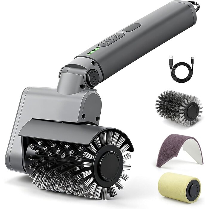 Brosse de barbecue électrique sans fil - 32% de remise - Noir