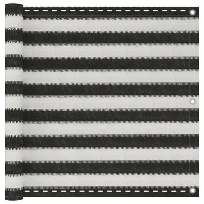 Vidaxl Brise-vue balcon 90x600cm anthracite/blanc - 30% de remise