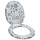 Abattant WC gris en bois compressé 44x38 cm - 32% de remise