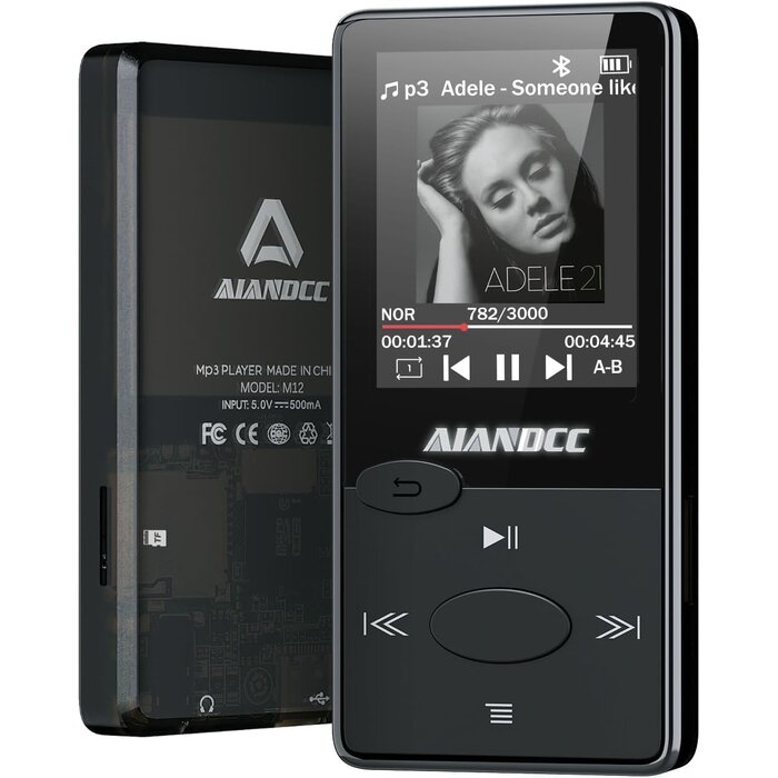 Lecteur MP3 32 Go Bluetooth 5.3 - Noir - 30% de remise