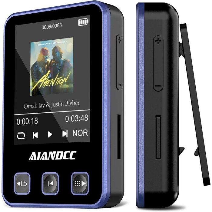 Lecteur MP3 Sport 32 Go avec Bluetooth 5.3 - Noir - 31% de remise