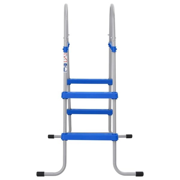 Vidaxl Échelle pour piscine hors-sol 84 cm - Acier et plastique - 34% de remise