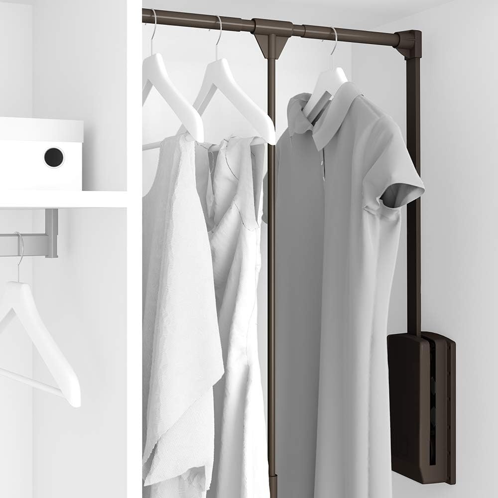 Penderie escamotable 450-600mm white - 33% de remise