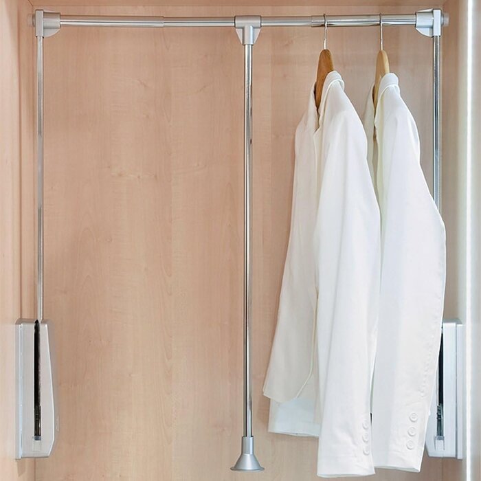 Penderie escamotable 450-600mm white - 33% de remise