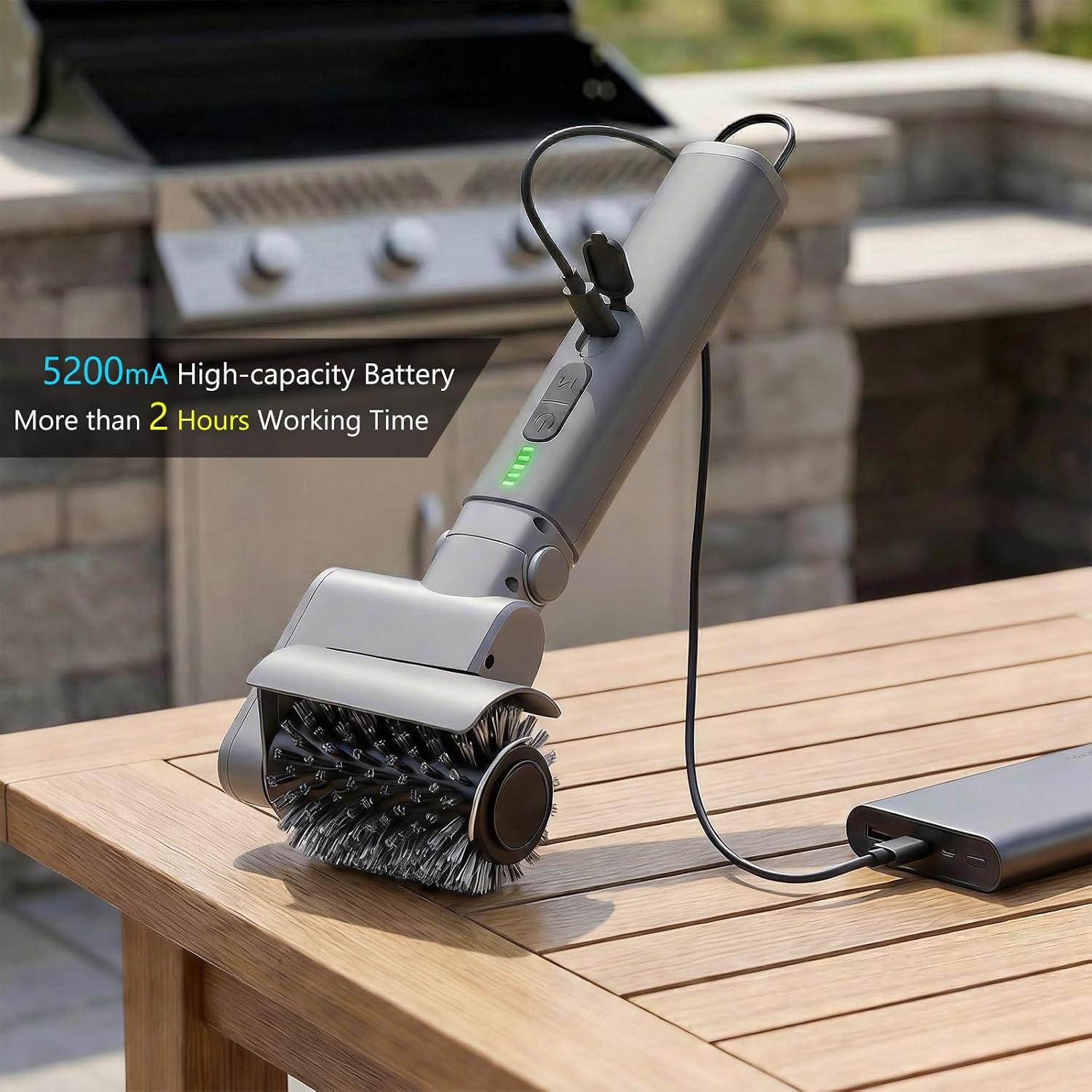 Brosse électrique 3-en-1 pour barbecue - 33% de remise
