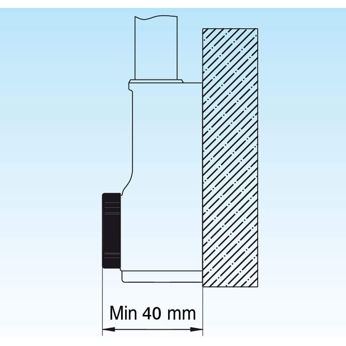 Siphon lavabo gain de place inspectable noir Ø32/40 - 30% de remise