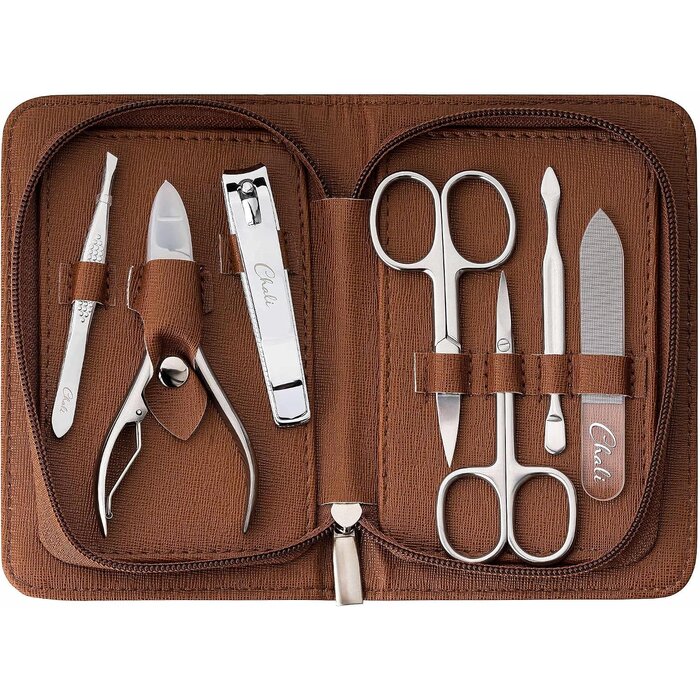 Kit manucure et pédicure 7 pièces en acier inoxydable - 30% de remise