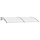 Marquise de porte 240x100 cm polycarbonate supports gris - 41% de remise