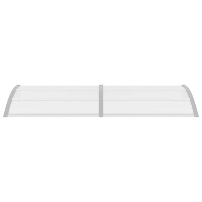 Vidaxl Marquise de porte 240x100 cm polycarbonate supports gris - 41% de remise